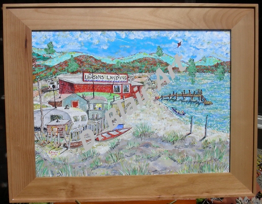 Lawson's Landing, Dillon Beach, California, watercolor 